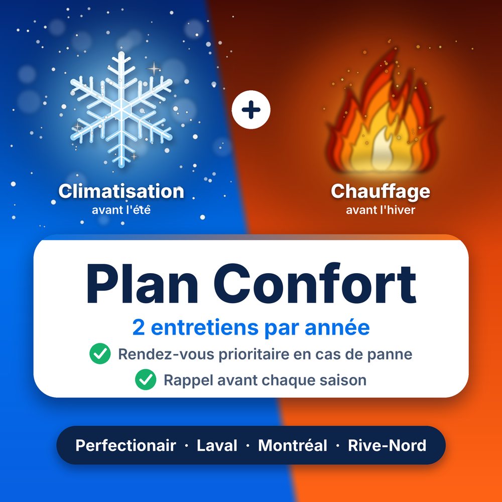 Plan Confort Perfectionair – Entretien annuel (2 visites)